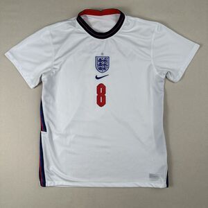 Nike England Jordan‎ Henderson Jersey Men’s XL White Short Sleeve #8